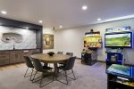 Lower level Family Room and Game Room with wetbar